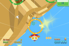 かわいいペンギンたちと爽快ハイダイビング、iOS向けアクションゲーム『HooperLooper』 画像