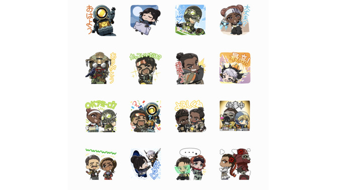 OKアミーゴ！『Apex Legends』のLINEスタンプが無料配布中―レジェンドたちがトークルームを盛り上げる