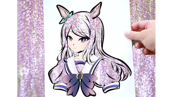 『ウマ娘』マックイーンの“あまりにも可憐な切り絵”が大注目！その発想は「素敵すぎる」―新作・テイオーも美しい…