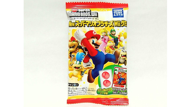 カラフルなプラスチックカード付き！「NewスーパーマリオブラザーズWiiグミ」・・・週刊マリオグッズコレクション第73回