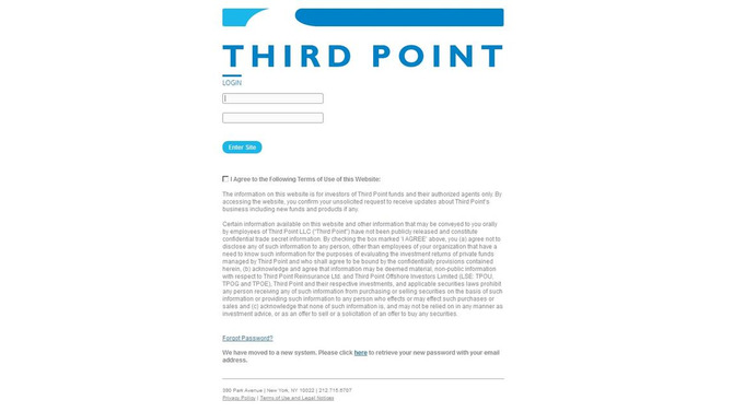 「Third Point LLC」サイト