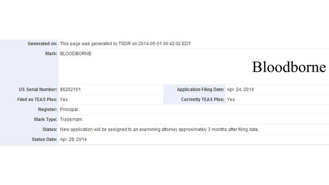 ソニーが『Bloodborne』なる未発表ゲームの商標を出願
