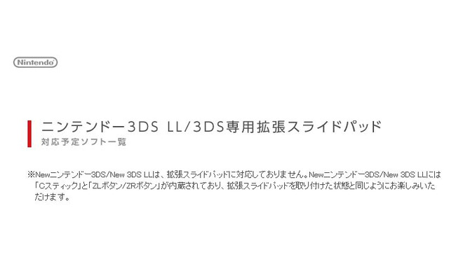 『スマブラ for 3DS』は拡張スライドパッド非対応、任天堂が正式に掲載