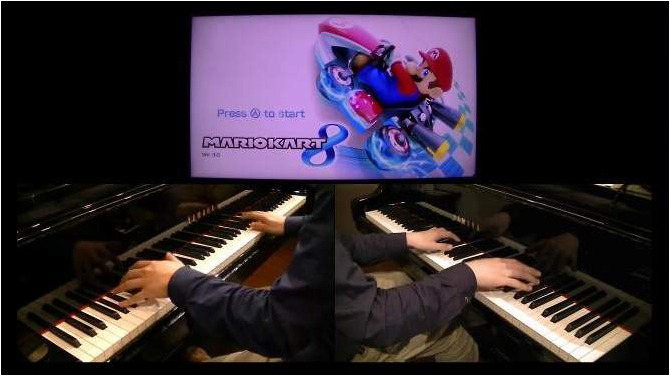 『マリオカート8』を2台ピアノで再現！BGMはもちろん、SEやロード画面も