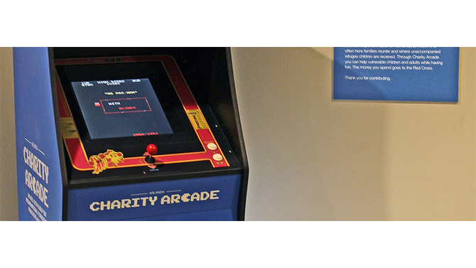 スウェーデンの空港に「チャリティーアーケード筐体」登場…ゲームプレイが募金に