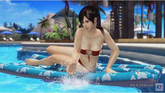 『DOA Xtreme 3』「こころ」最新映像で胸チラ、バカンスも稽古も楽しむ