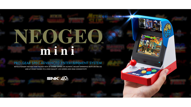 「NEOGEO mini」7月24日に発売決定！ 価格は11,500円（税別）に