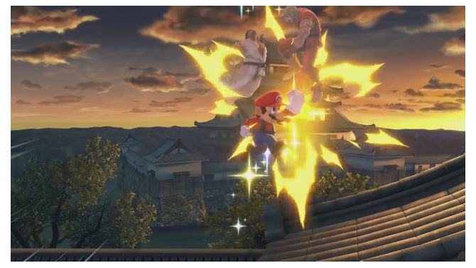 『スマブラSP』リュウとケンが昇竜拳・・・をふっとばすマリオ！ 新CM「ふっとばし連鎖篇」を一挙3本公開