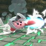 『スマブラSP』セフィロスを吸い込んだカービィは“かわイケメン”!? 3段階のフレアを使いこなし、後ろ髪もなびく！ 丸いのに鋭角的な姿を激写