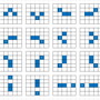 クッキーを消すためのパターンは16通り