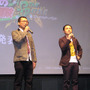バンダイナムコゲームスの新野範聰氏（左）とサイバーコネクトツーの松山洋氏