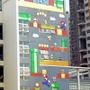 マリオのステージを壁面にデザイン！遊び心いっぱいの小学校が中国に登場