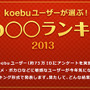 「2013年ベスト声優＆アニメ＆ゲーム＆カラオケソング＆マンガ」