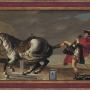 愛馬を駐車（？）するナポレオン。歴史上の英雄たちが多数登場する