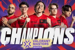 初代王者が3年ぶりにその座を奪還！『VALORANT』世界大会「VCT Masters Madrid」優勝はSentinels―TenZは2度目の世界王者に 画像