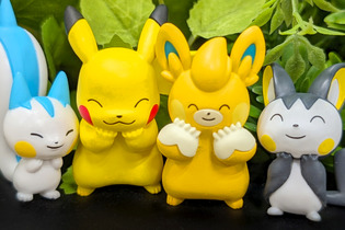 ピカチュウが可愛くほっぺを“すりすり”！『ポケモン』たちが頬に手をあてたキュートなマスコットがカプセルトイで発売 画像