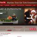 アメリカ海兵隊、避難所の子供たちにおもちゃ1500個を贈る