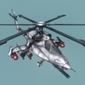 「 EF31ネレイド」未来デザインなヘリ。対地自動機銃とロケット弾を装備