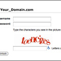 CAPTCHA(画像認証システム)の一例