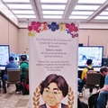 PAX会場に掲げられていた岩田氏への追悼メッセージ