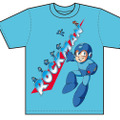 ロックマン Tシャツ メインロゴ-青