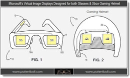 Microsoftが小型ディスプレイ搭載ゲーミングヘルメットの特許を出願していた