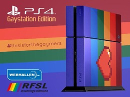 レインボーのカスタムPS4「ゲイステーション」が海外でオークション発売される、LGBT支援目的で