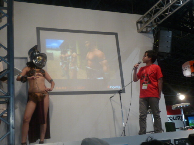 【TGS2009】謎の仮面をかぶった女戦士が登場！アクワイア『剣闘士』スペシャルステージ