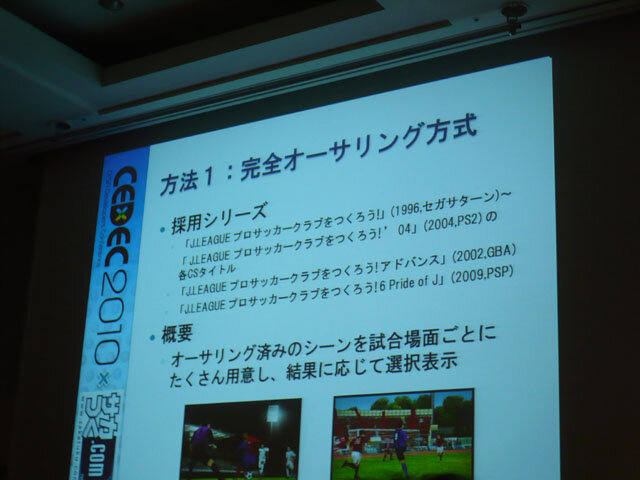 【CEDEC 2010】『サカつく』のAIの謎が明かされる