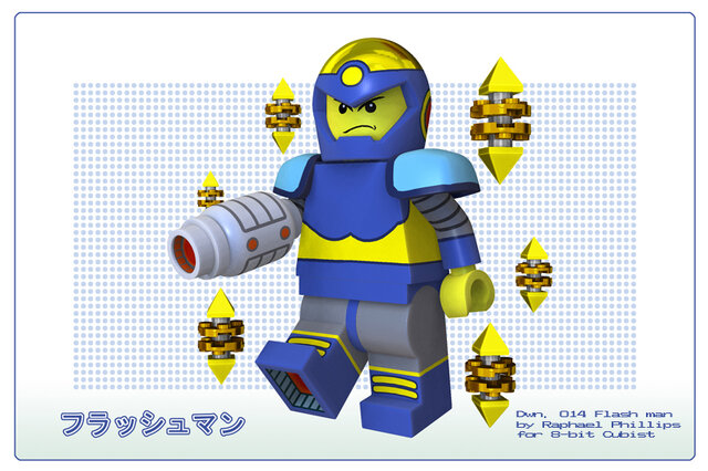 『ロックマン』のボスキャラたちがレゴに？ ― 海外のCGアート