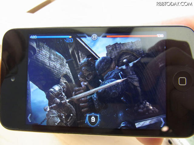 高精細なRetinaディスプレイに映える「Infinity Blade」のグラフィック 高精細なRetinaディスプレイに映える「Infinity Blade」のグラフィック