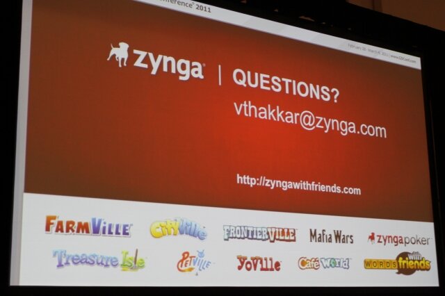 【GDC2011】ゲーム作りの方法を変える・・・スマートフォンで活躍するZynga with Friends