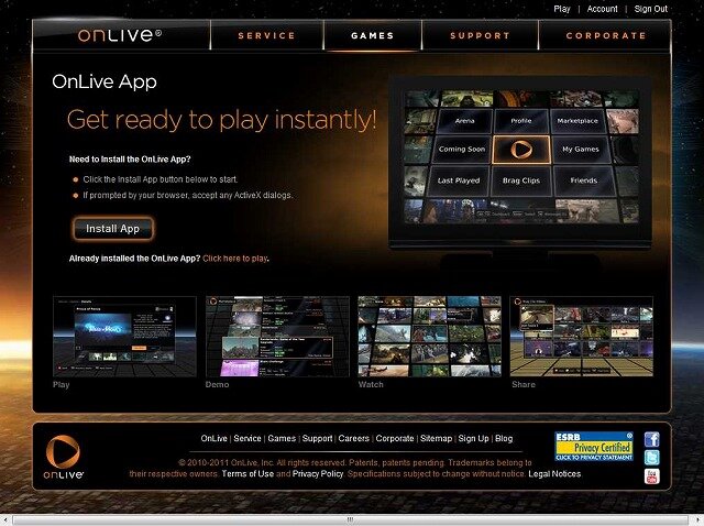 ゲームの未来? 「OnLive」でゲームのストリーミングサービスを試してみた