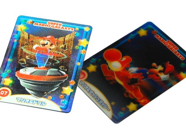 マリオが飛び出て見えるカード「スーパーマリオギャラクシー2 コレクションカードラムネ付き」・・・週刊マリオグッズコレクション第134回