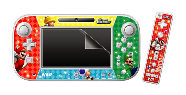 New スーパーマリオブラザーズU デコレーションシールセット for Wii U GamePad バラエティ