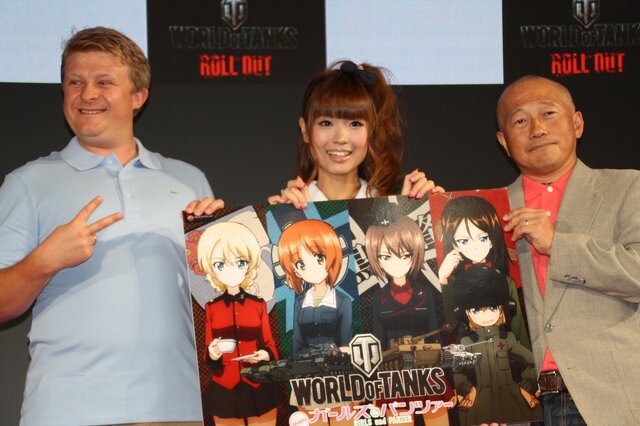 【東京ゲームショウ2013】実物大戦車も登場！「World of Tanks×ガールズ＆パンツァー」コラボ宣言記者会見