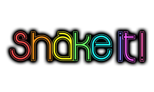 「shake it!」ロゴ