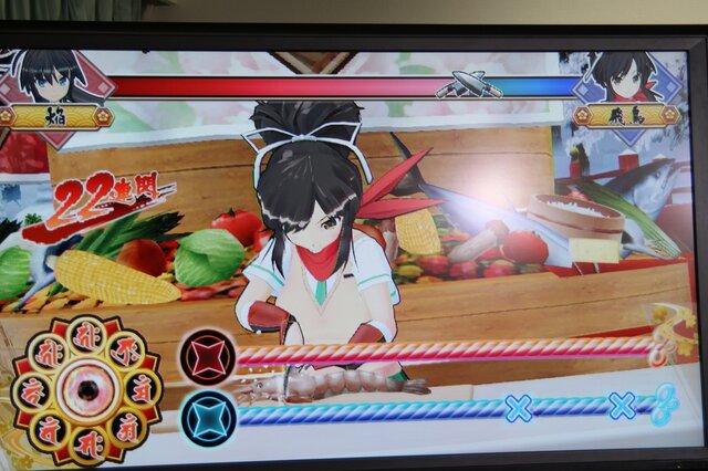 PS VitaのDL専売タイトル『デカ盛り 閃乱カグラ』発表 ― 音ゲーで、全破壊を超える「女体盛り」が解禁