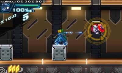 『ロックマンゼロ』などを手がけたインティ・クリエイツ×稲船敬二の2Dアクション『蒼き雷霆 ガンヴォルト』が3DS向けに発表