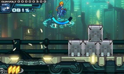 『ロックマンゼロ』などを手がけたインティ・クリエイツ×稲船敬二の2Dアクション『蒼き雷霆 ガンヴォルト』が3DS向けに発表