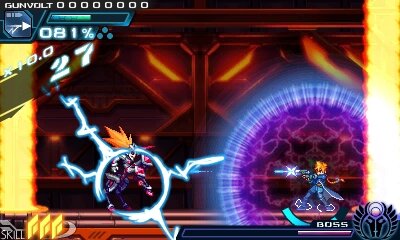 『ロックマンゼロ』などを手がけたインティ・クリエイツ×稲船敬二の2Dアクション『蒼き雷霆 ガンヴォルト』が3DS向けに発表