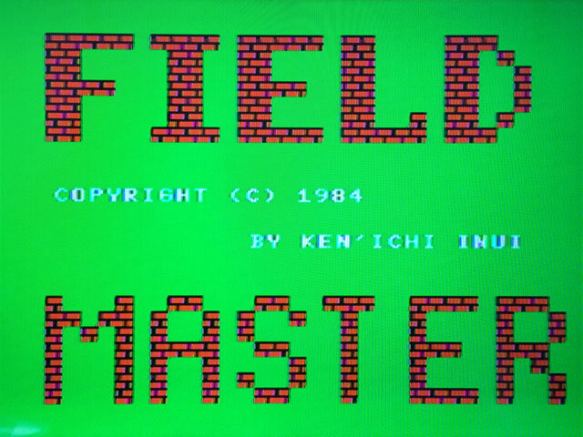 『FIELD MASTER』タイトル画面