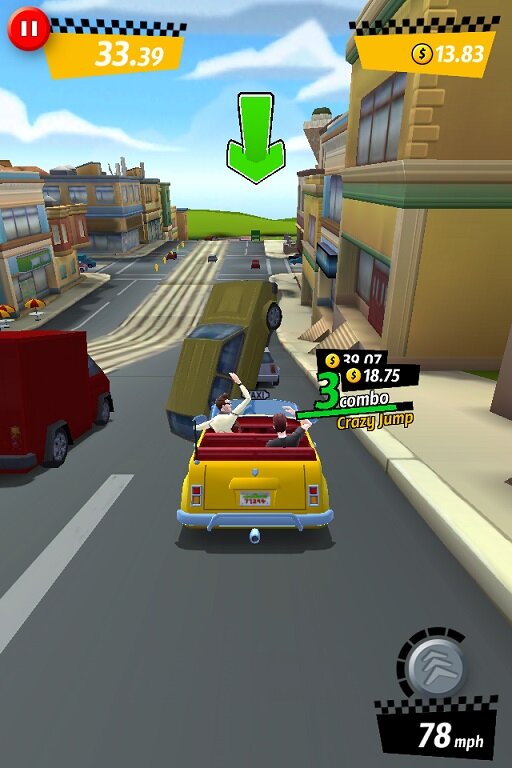 クレイジータクシー最新作『Crazy Taxi：City Rush』は、タンクで破壊の限りを尽くせる