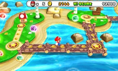 『PUZZLE & DRAGONS SUPER MARIO BROS. EDITION』ワールド散策画面