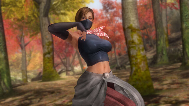 『DOA5 LR』×『閃乱カグラ』コスチューム配信開始…衣装も弾け飛ぶプレイ映像も登場