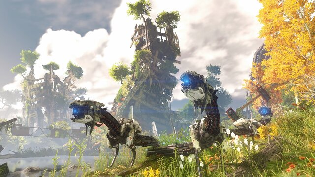 【E3 2015】荒廃した世界でマシンと戦うARPG『Horizon Zero Dawn』はクラフト要素あり