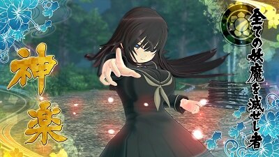 『閃乱カグラ EV』新キャラ「神楽」配信開始！女の子とキスできるパッチも