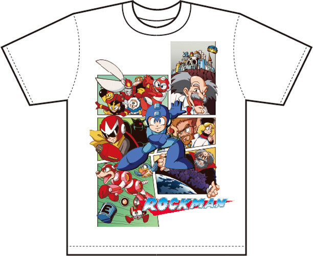 ロックマン Tシャツ クラシックスビジュアル-白