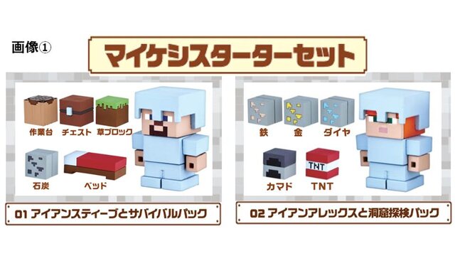 『マインクラフト』“消しゴム”シリーズ第1弾が5月下旬より登場、クリーパーやあのブロックも「マイケシ」に！