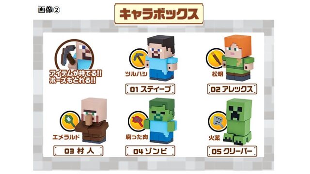 『マインクラフト』“消しゴム”シリーズ第1弾が5月下旬より登場、クリーパーやあのブロックも「マイケシ」に！